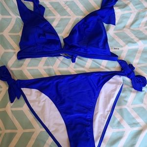 NWT Royal Blue Bikini size 1X
